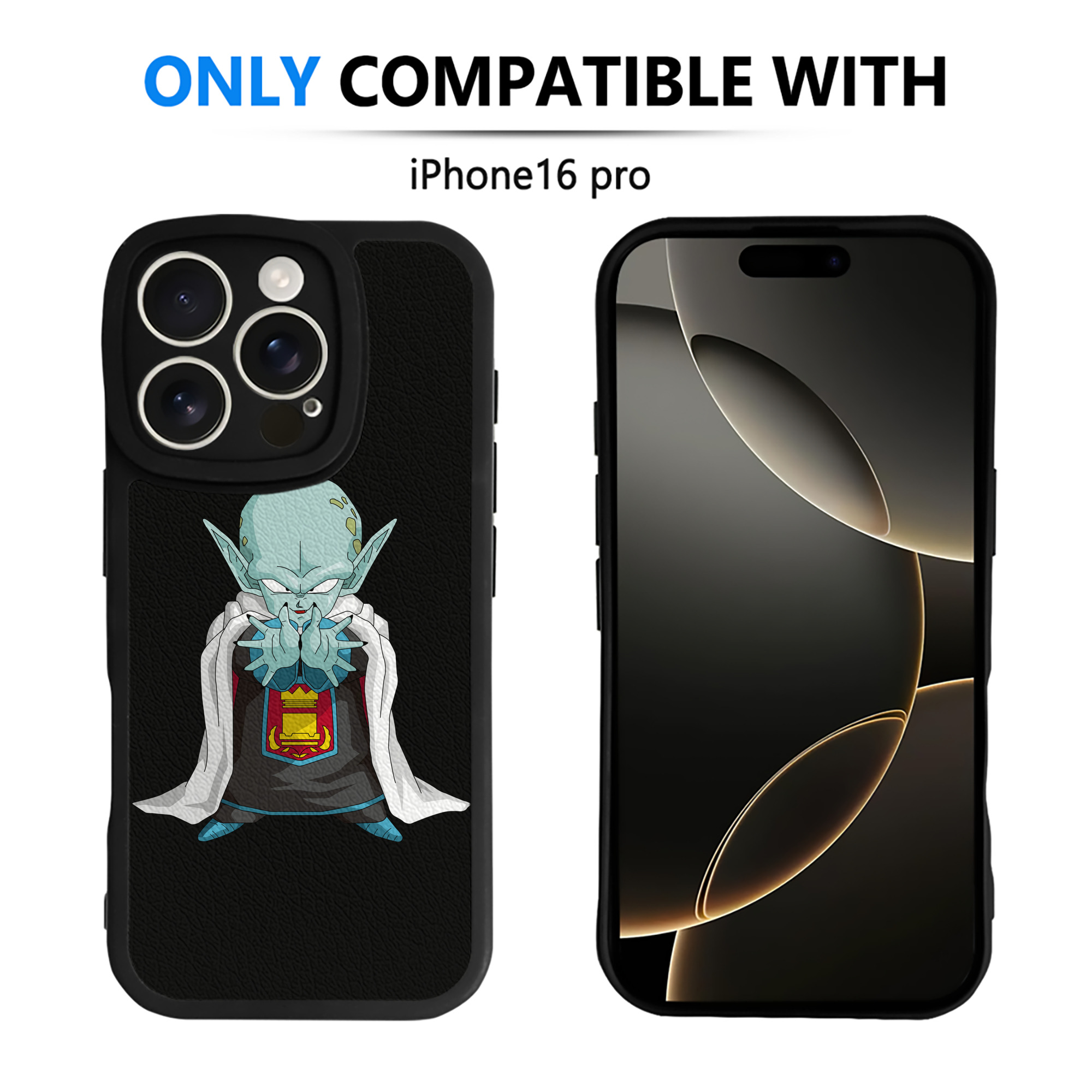 （画像用） ドラゴンボール DRAGON BALL 【iPhone 16シリーズ対応】シリコンスマホケース（レザー調） 材質：シリコン